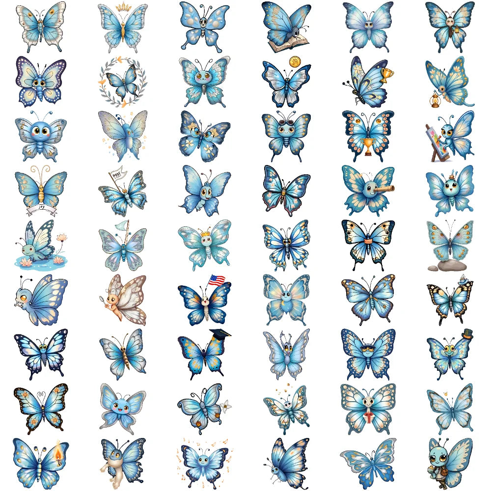 54pcs Temporary Tattoo Cartoon Axolotl Waterproof Long-lasting Body Stickers Cute Axolotl Cartoon For Arms