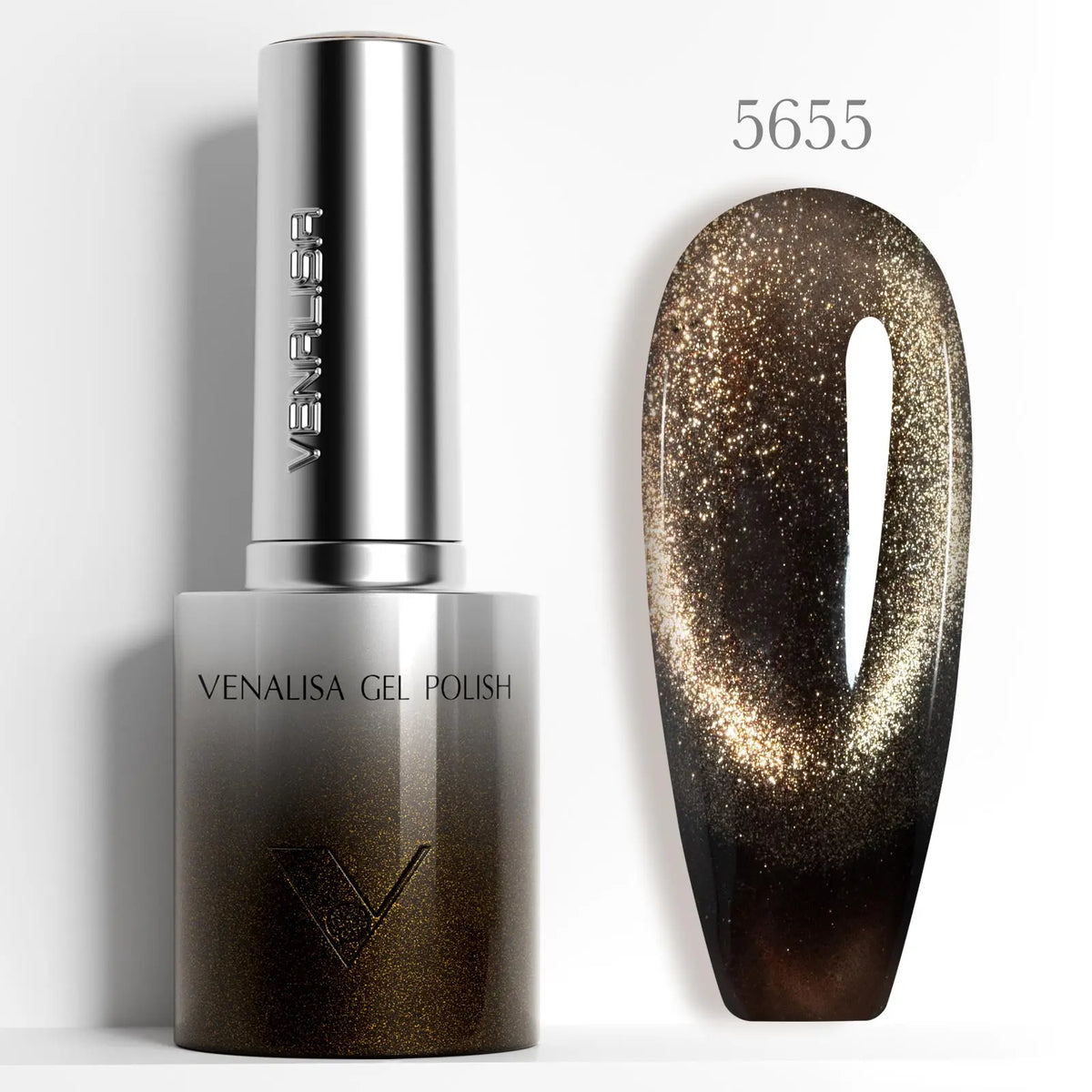 10ml Venalisa Hema Free TPO Free Gel Nail Polish Christmas New Year Soak Off Glitter Red Colors Cat Eye Magnet Nail Gel Polish