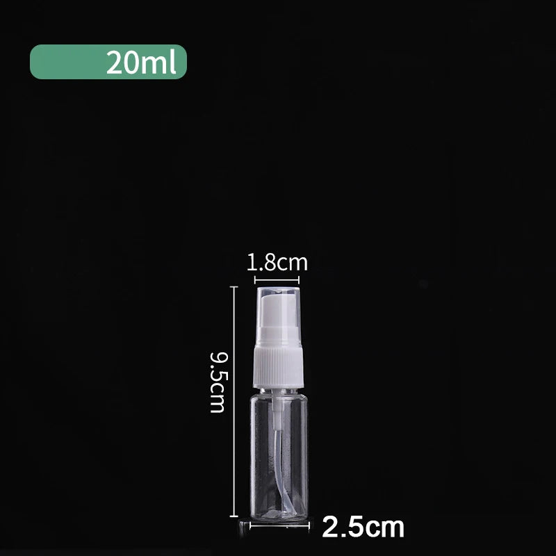 1PC Bottle Clear Plastic Empty Spray Bottle Portable Refillable Perfume Clear Sample Dispenser Small Spray Bottle