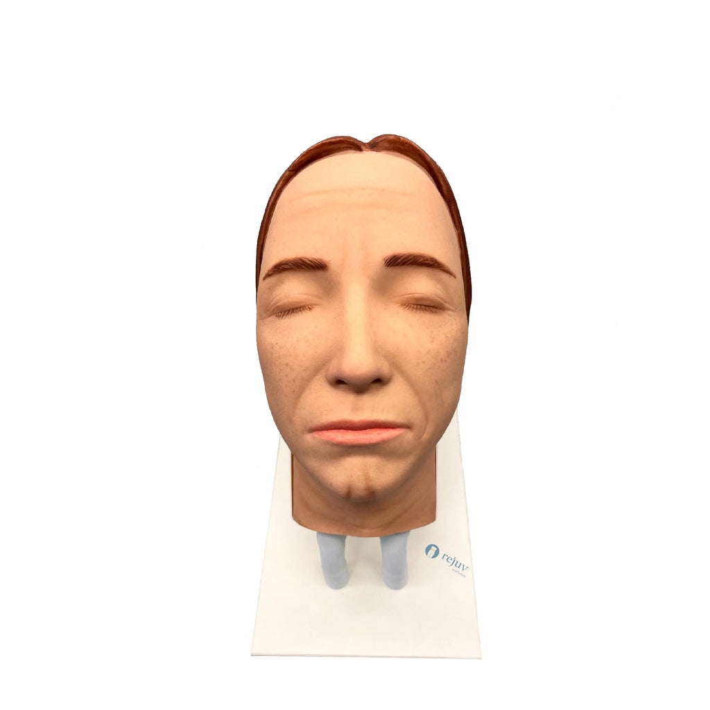 Cosmetic Injection Model, Silicone Female Face Mannequin for Injection Training Aesthetics Botox Dermal Filler Courses