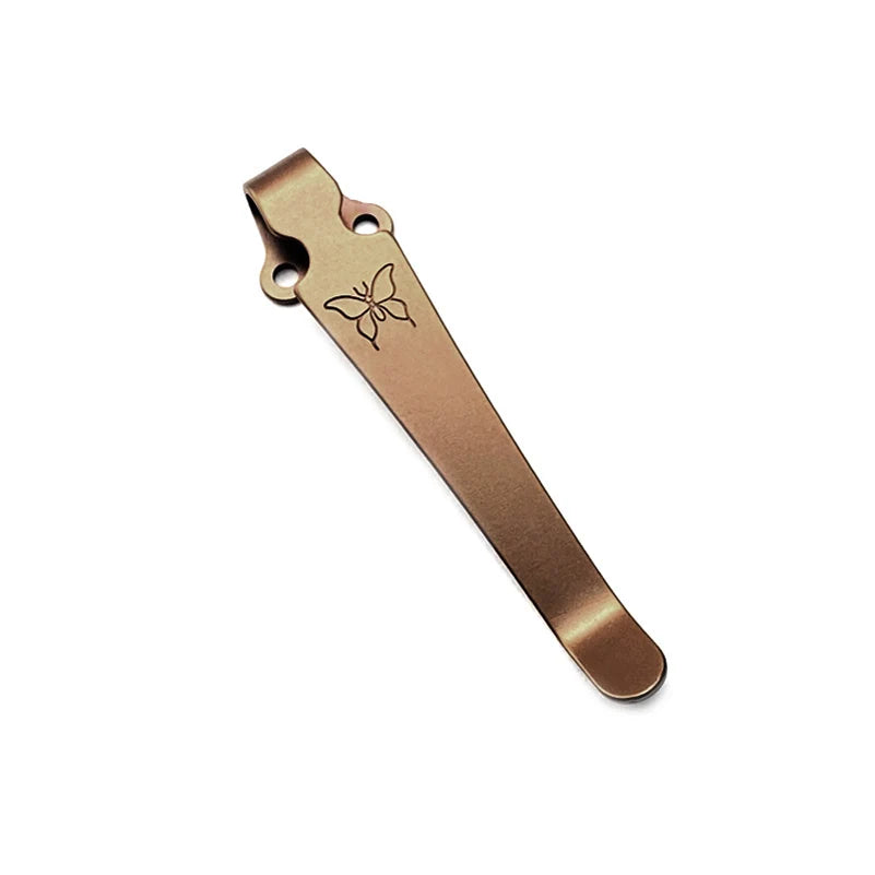 Knife Titanium Back Clamp Pocket Clip 5 Color For Emerson CQC Benchmade Griptillian Bugout 535 585 551 Knives