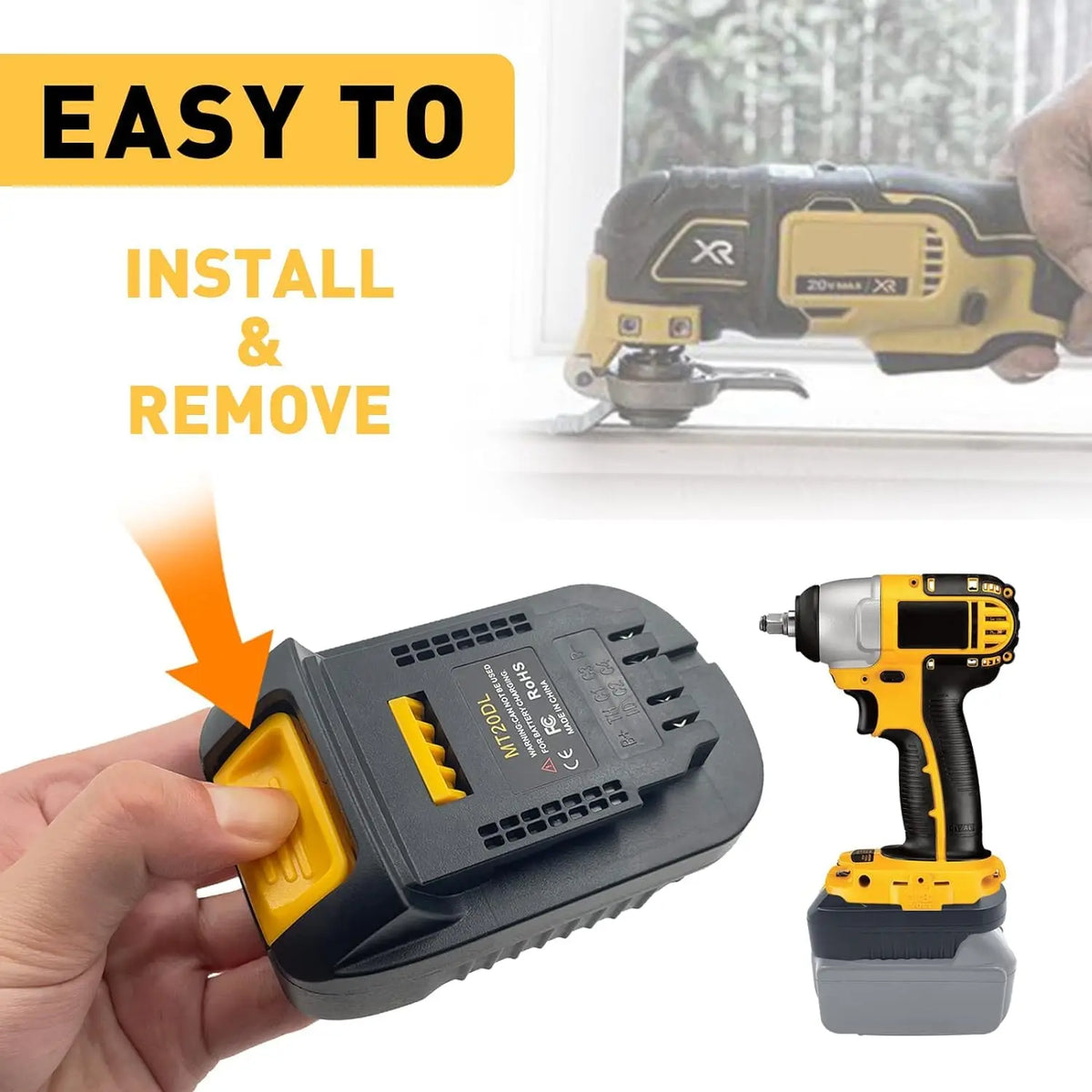 Adapting Makita 18V Lithium Batteries for Use with Dewalt 20V Cordless Power Tools MT20DL