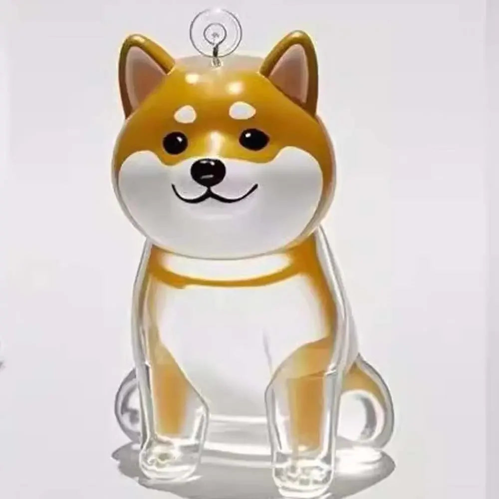 Dog Shape Dog Hair Storage Box Hair Grooming DIY Handmade Pet Hair Keychain Transparent Keyring Puppy Pendants Pet lovers