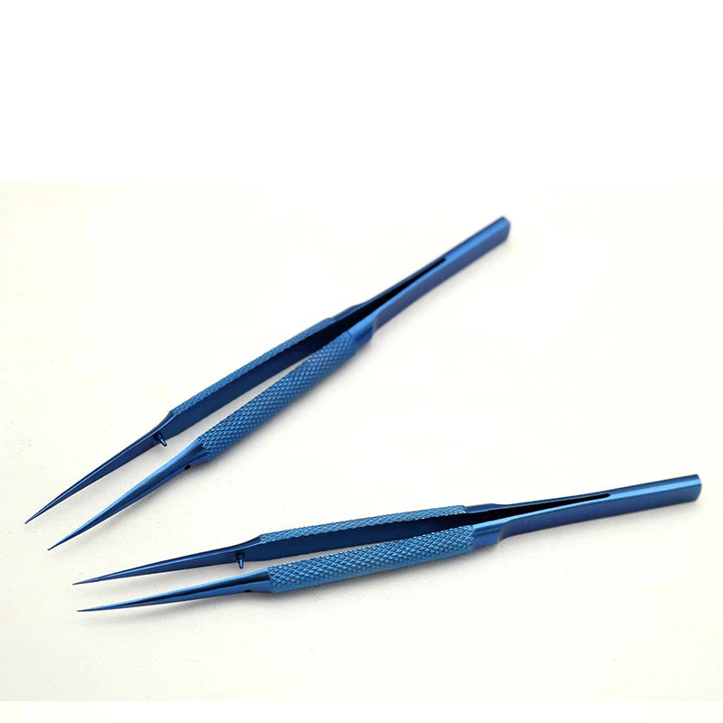 6pcs/set Ophthalmic Tools Set Striaght Curved Scissors Needle Holder Micro Forceps Ophthalmic Instrument Stainless Steel