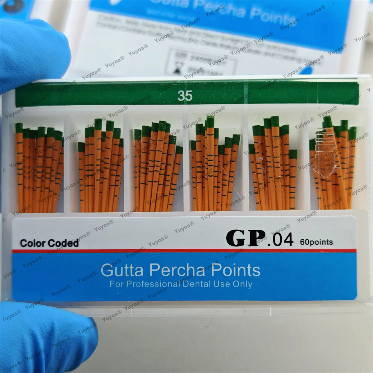 10boxes Absorbent Dental Gutta Percha Points 02 04 06 15#-40# F1 F2 F3 With Scale Endodontics Paper Tips Dentistry Consumable