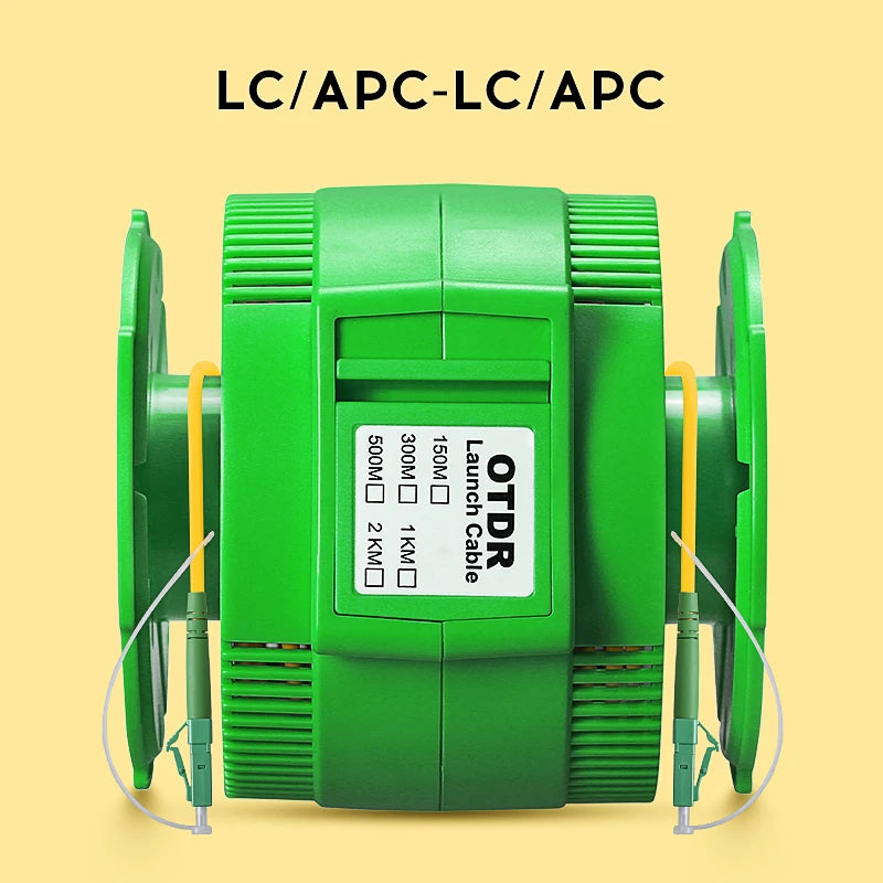 AUA-20 Single Mode 1KM OTDR Launch Cable Fiber Optic Testing Extension Cable SC/FC/ST/LC(A/UPC) Fiber Ring Dead Zone Eliminator