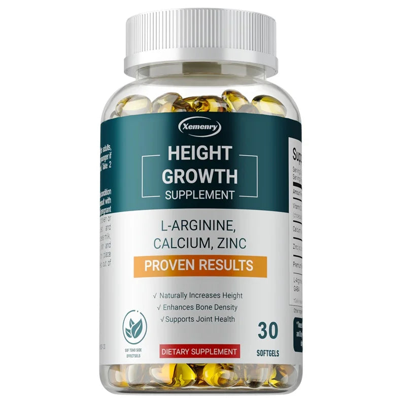Height Growth Supplements - Bone Strengthening and Growth Promotion for Children, Teens and Adults