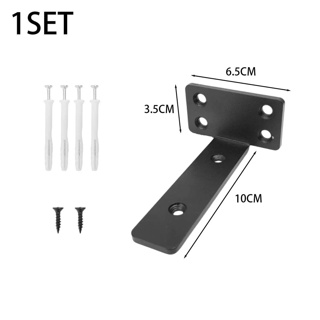 Thickened Floating Shelf Brackets Integrated Wall-Mounted Invisible L Bracke Rust-Resistant Heavy Duty Furniture Board Support