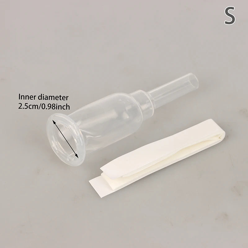 Sterilized Comfortable Medical Silicone Male External Catheter Self Adhesive Silicone Catheter External Size S M L