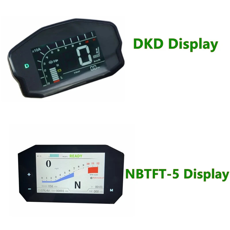 QS 138 3000W V3 70H Mid Drive Motor Conversion Kit with ND72450/ND72680 Controller DKD Display 110KPH for Electric Motorcycle