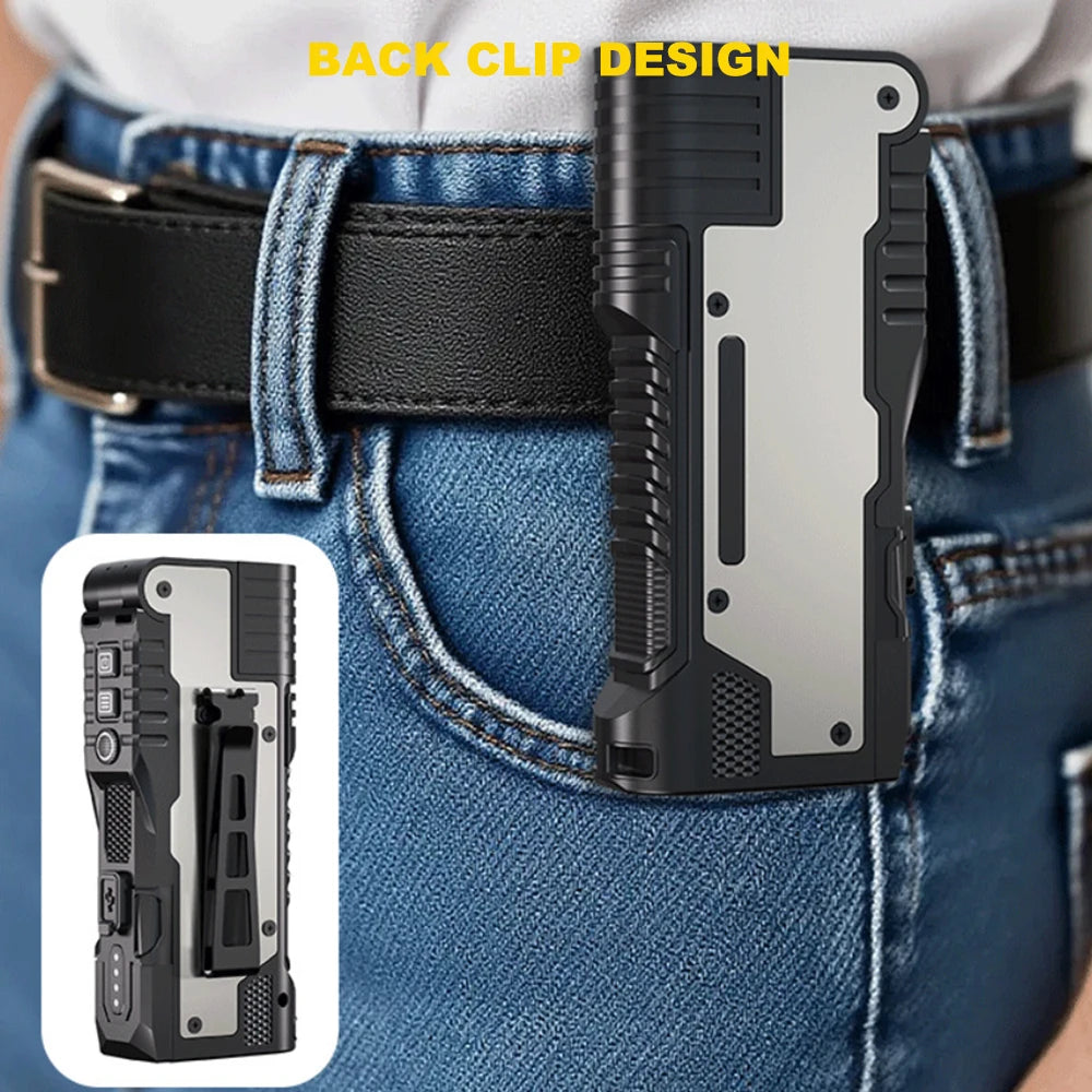 Asafee M20 Multi-functional Foldable Magnet Flashlight 3 Lighting Modes  Rechargeable Torch RGB Atmosphere LED  Work Flashlight