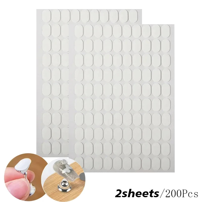 10/5Pcs Transparent Aurora Nail Stand Magnetic False Nail Tips Holder Press on Nails Display Rack Acrylic Nail Painting/Training