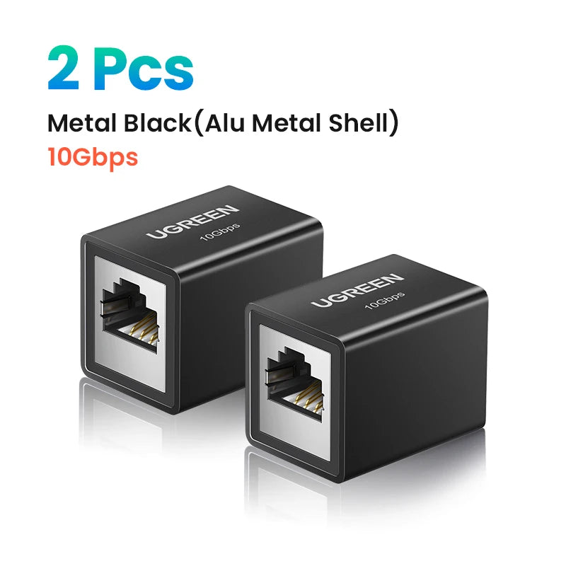 UGREEN RJ45 Connector 10Gbps Network Extender Extension for Cat8 Cat7 Cat6 Ethernet Cable Adapter Gigabit Female to Female
