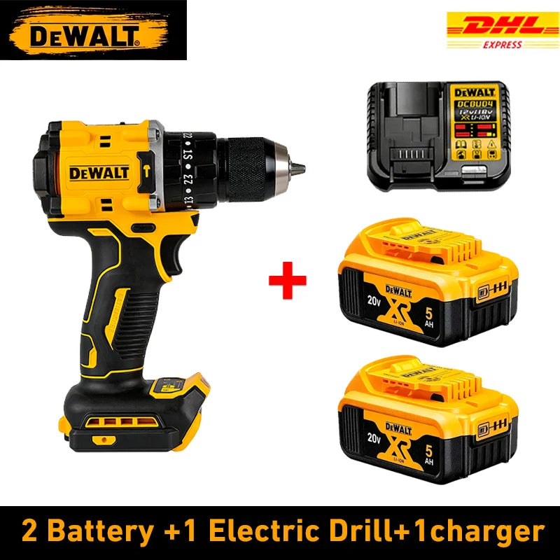 NEW 2026 DEWALT DCD805 Hand Impact Drill,20V Lithium Cordless,Brushless Power,Variable Speed Control,Lightweight Household Tool