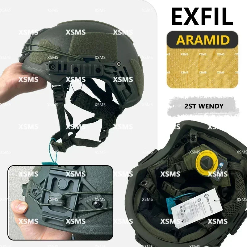 Protective Helmet  -FAST - Aramid  - Whith Wendy