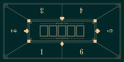 1.2*0.6m Hold'Em Texas Poker Mat Black Jack Baccarat Dice Durable Rubber Home Gaming Desk Pad