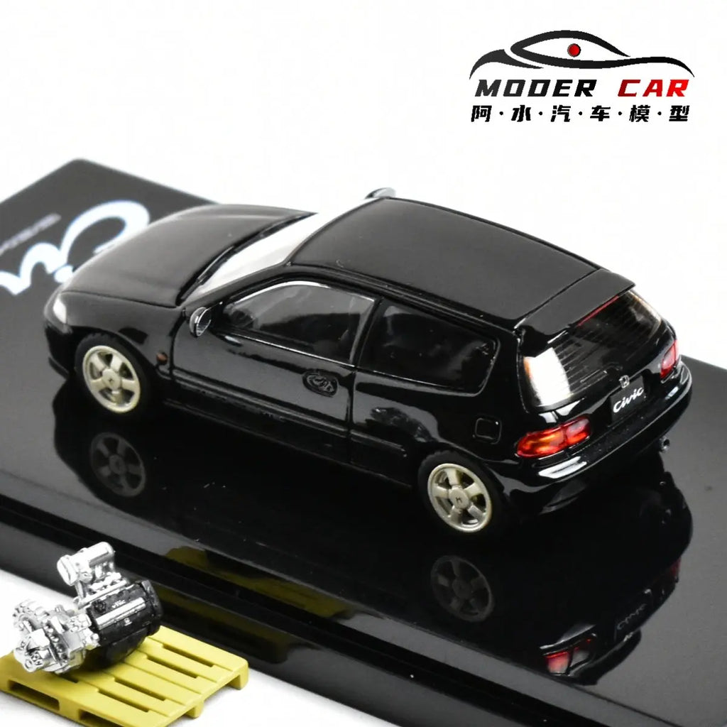 Hobby Japan 1:64 Miniature CIVIC EG6 SiR-S JDM Giftable Diecast Model Car