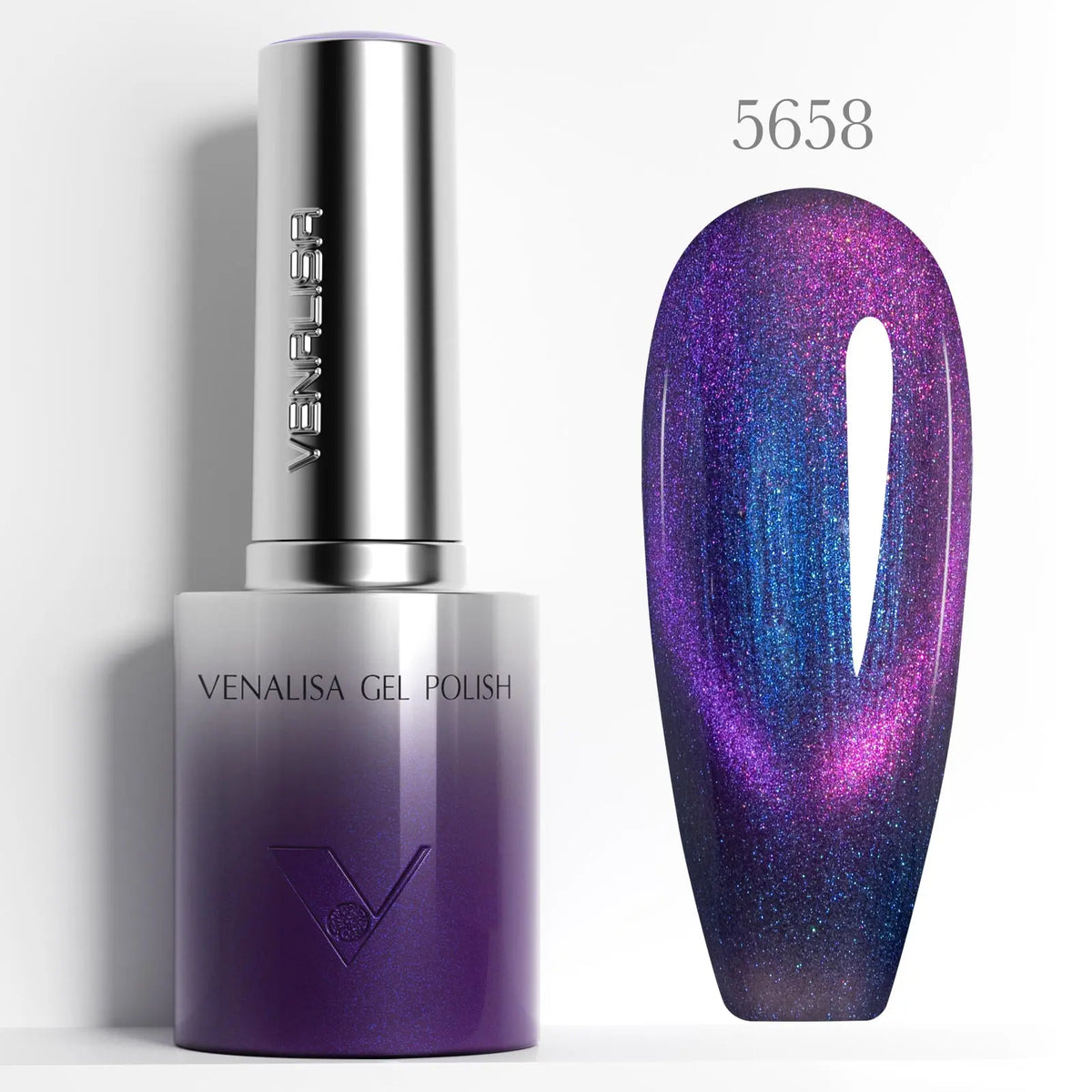 10ml Venalisa Hema Free TPO Free Gel Nail Polish Christmas New Year Soak Off Glitter Red Colors Cat Eye Magnet Nail Gel Polish