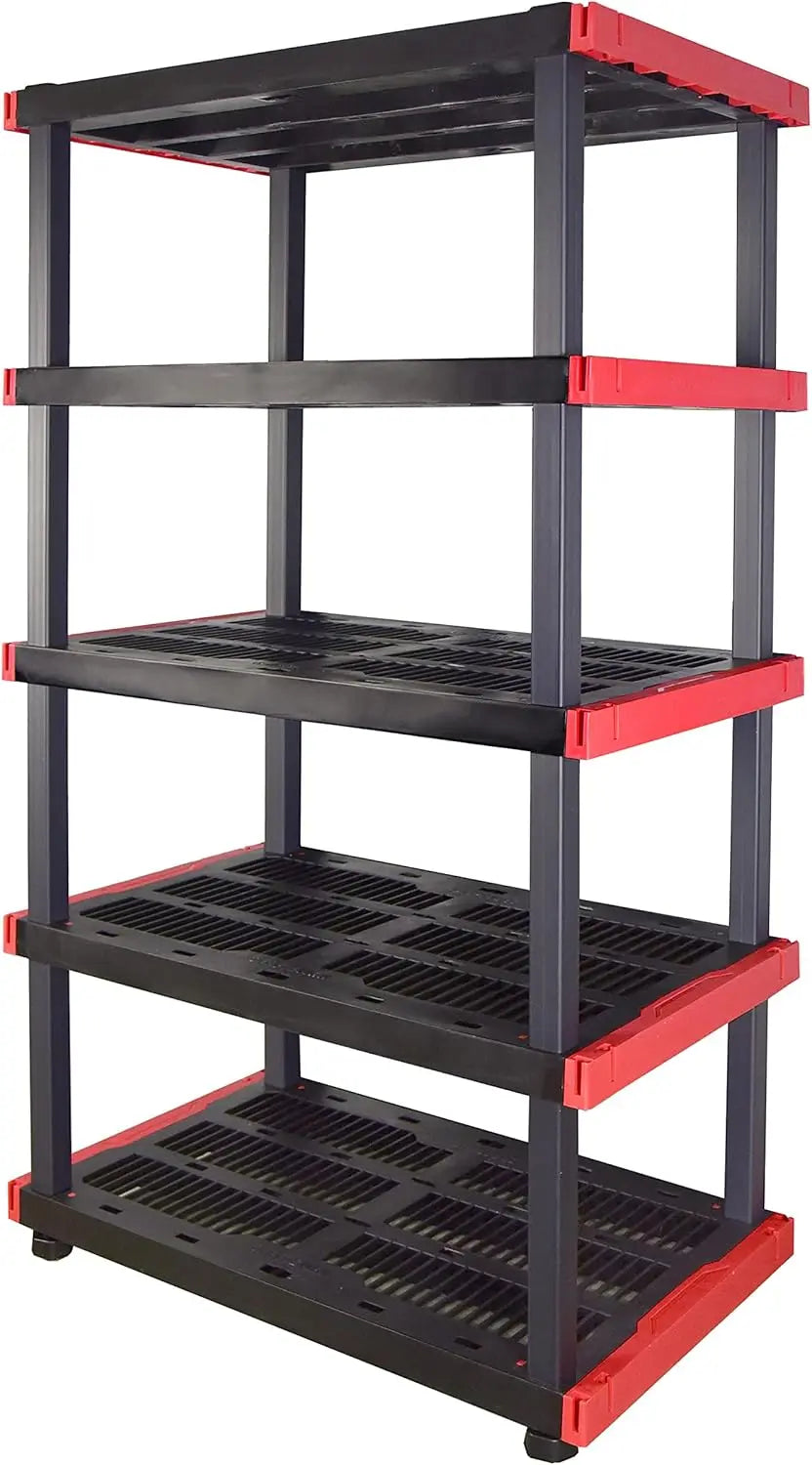 CX Craftsman, 4-Tier/5-Tier Highly Durable Storage Rack, 200lbs/shelf, (72.3H x 40W x 24D) Interlocking Shelving Unit Weather