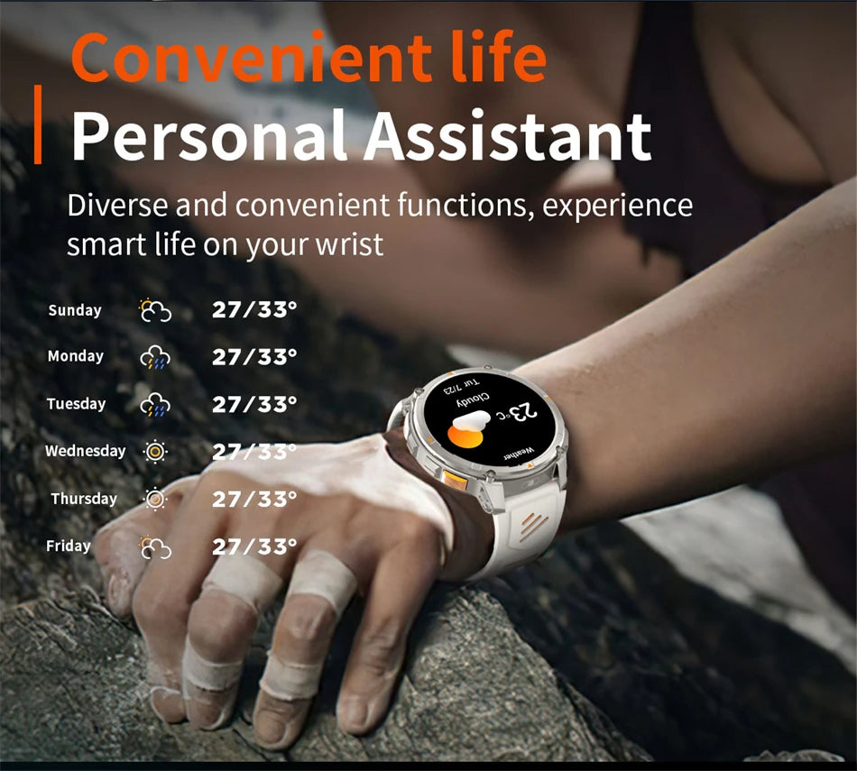 2026 GPS Sports Smart Watch 1.7-Inch AMOLED Screen Outdoor Sports Compass Heart Rate IP68 Waterproof Bluetooth Call Smartwatches