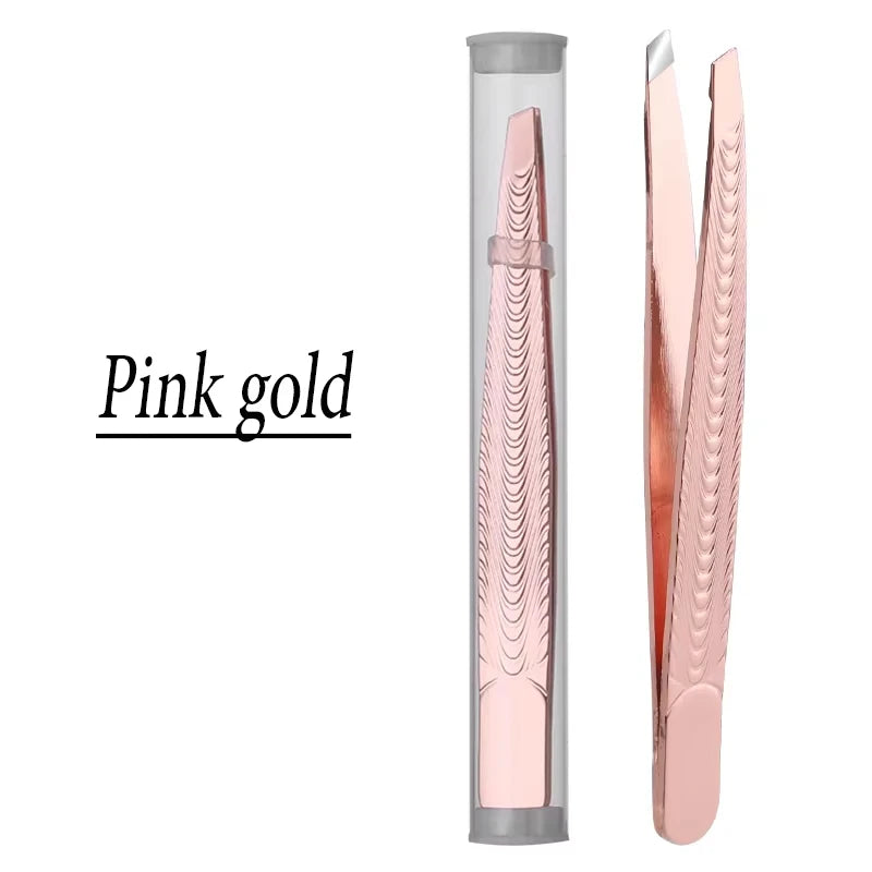 Removal Clip Women Professional Eyebrow Tweezer Trimmer Men Beard Eyelash Brow Stainless Hair Plucker For Face Lash Makeup Tools