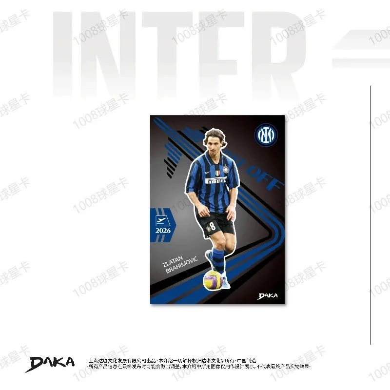 NEW 2025-2026 Daka Inter Milan Football Collection Card Real Madrid Barcelona Manchester Juventus Ale Star Player Signature Card