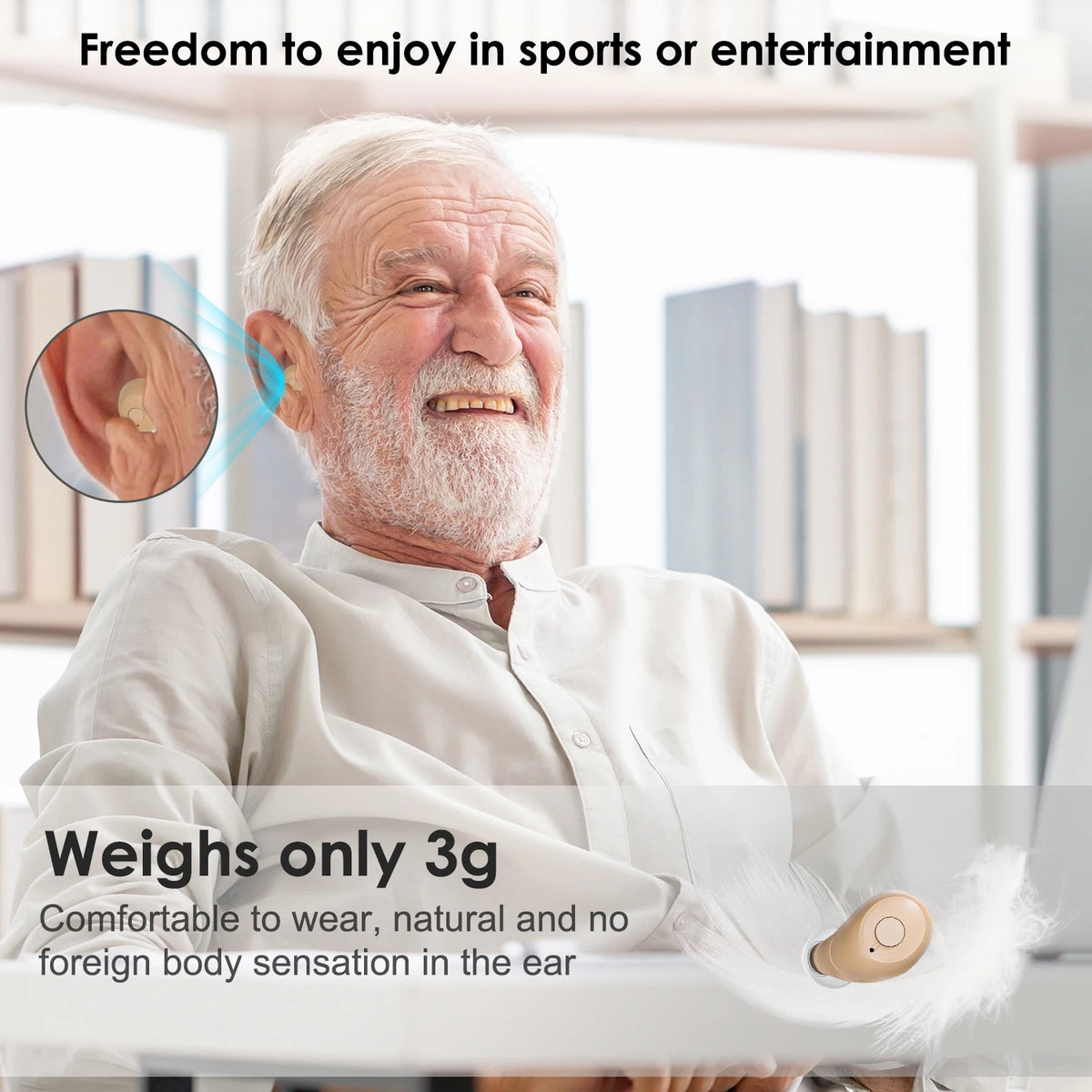 Newest 16 Channels Hearing Aid For Deafness Elderly Bluetooth Hearing Aids App Control Rechargeable Sound Amplifier Audifonos