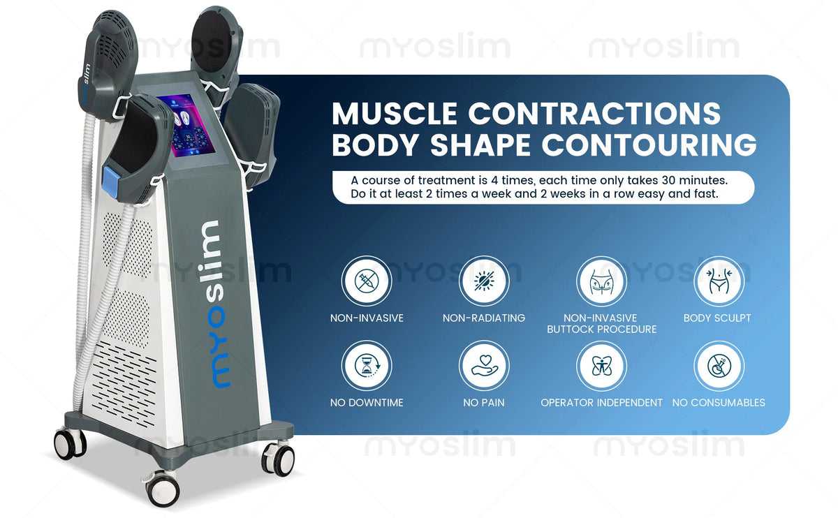 MyoSlim 6500W RF EMS Body Sculpting Machine  Technology  Professional Fat Burning & Muscle Toning Equipment