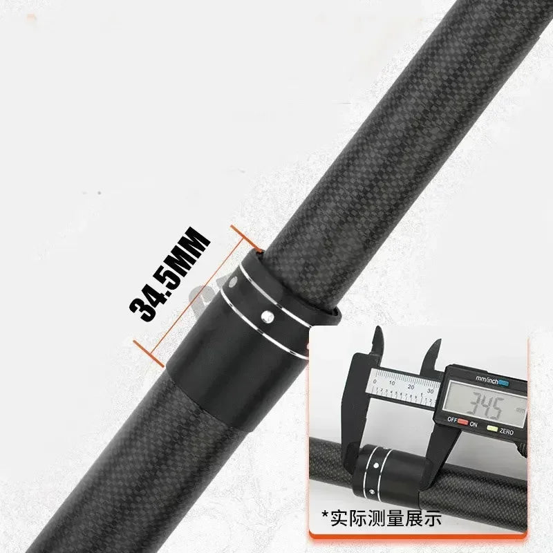 2.1M 2.4M Carbon Fishing Rod 50kg above Superhard Long Distance Throwing shot Rod Lure 50-800g Telescopic Sea Boat Fishing Rod