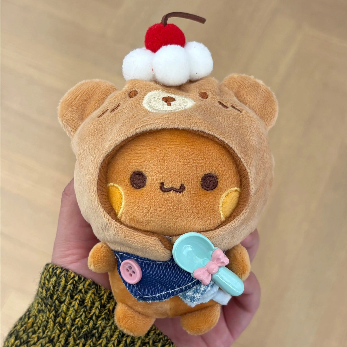 12cm Official Original Panda Bubu And Yier Outfit Change Plush Toy , Bubu And Dudu Plush Pendant Doll Gift