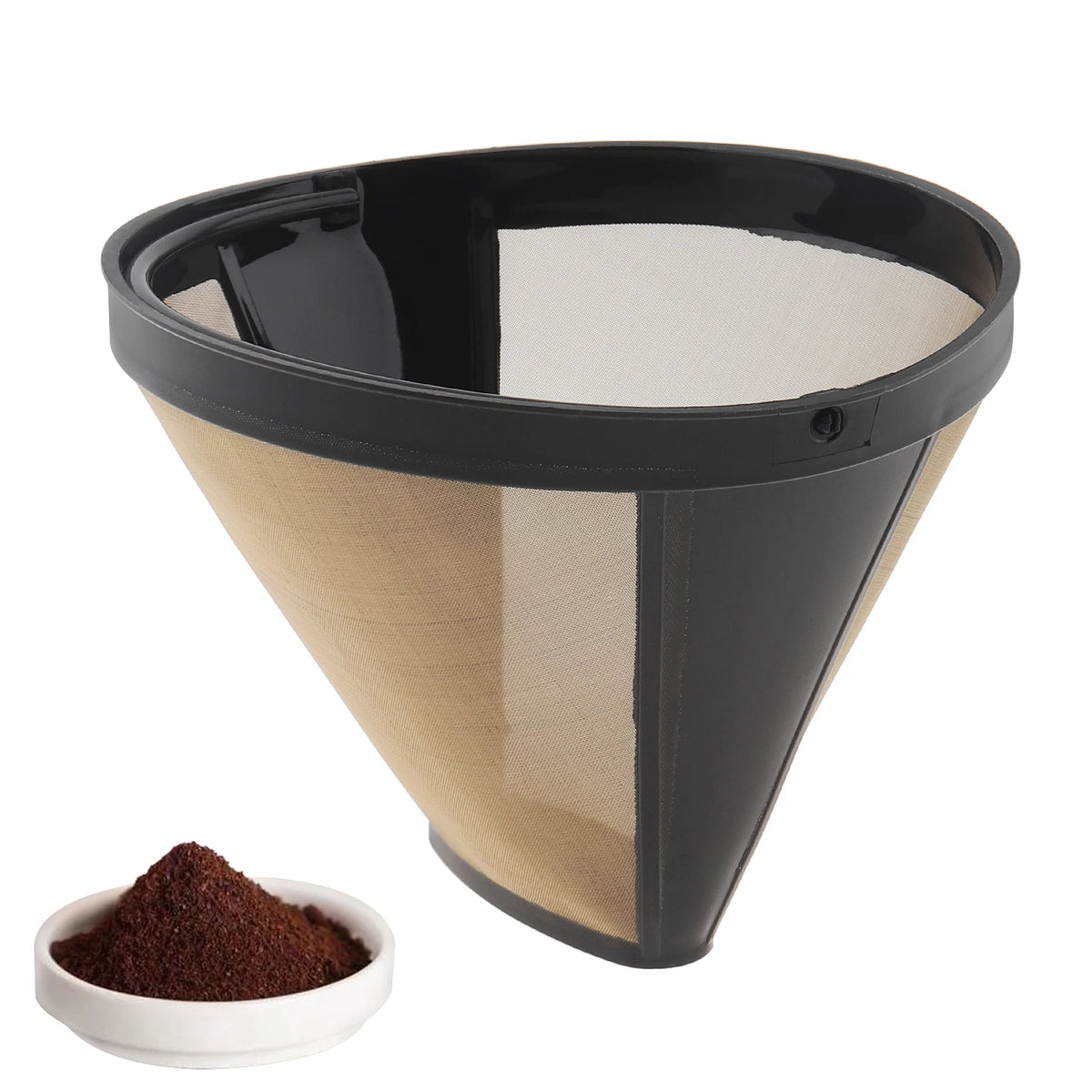 10-12 Cups Reusable Coffee Filters Universal Coffee Filter Basket Coffeeware Spoon Strainer Tea Brewer Home Kitchen Accessories
