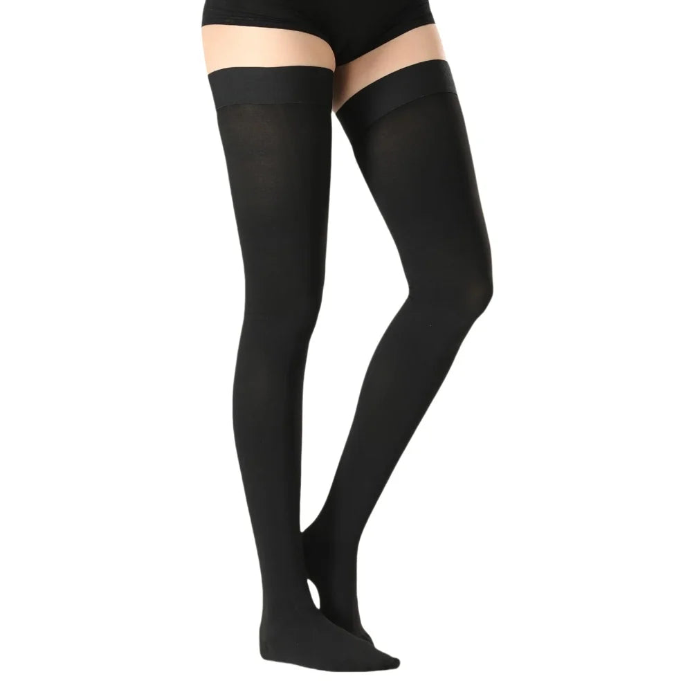 20-30mmHg Thigh High Compression Stockings Closed Toe Socks Women Men Varicose Veins Socks Leg Brace Compression Sleeves