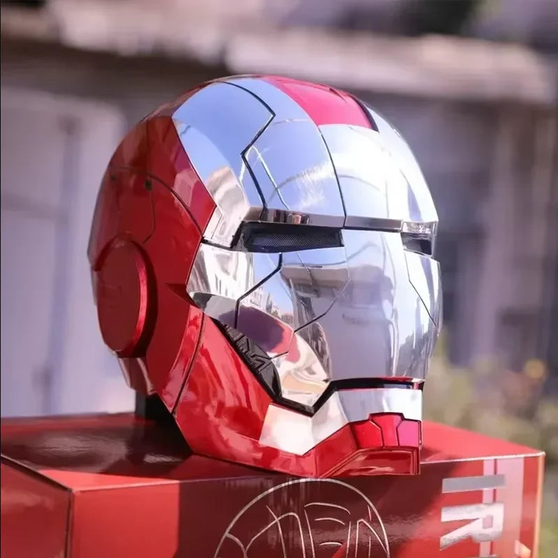 MK5 Iron Man Helmet 1:1 Scale Wearable Electric Auto Open Close Voice Control LED Light Cosplay Mask US Fast Shipping