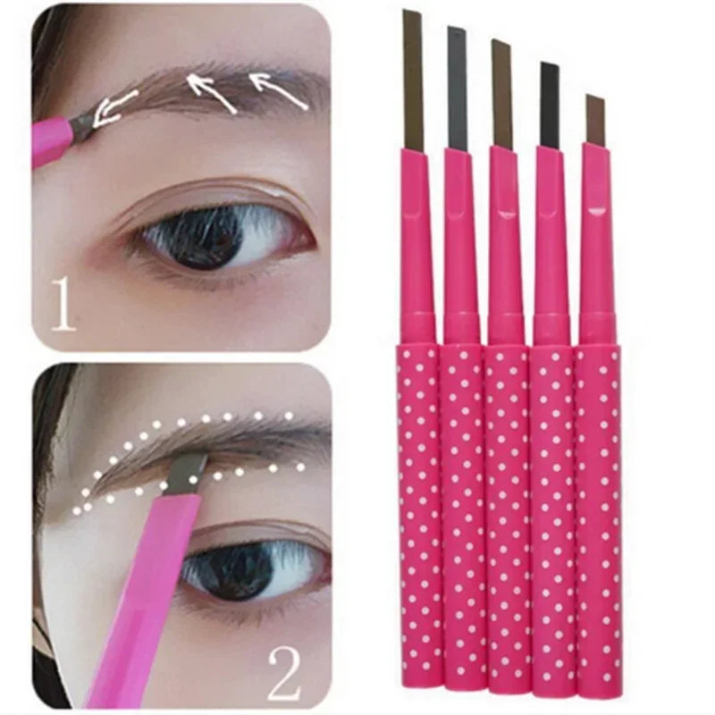 1 PCS HOT Women Ladies Waterproof Brown Eyebrow Pencil Eye Brow Liner Pen Powder Shaper Makeup Tool 5 colors New Hot Sale makeup