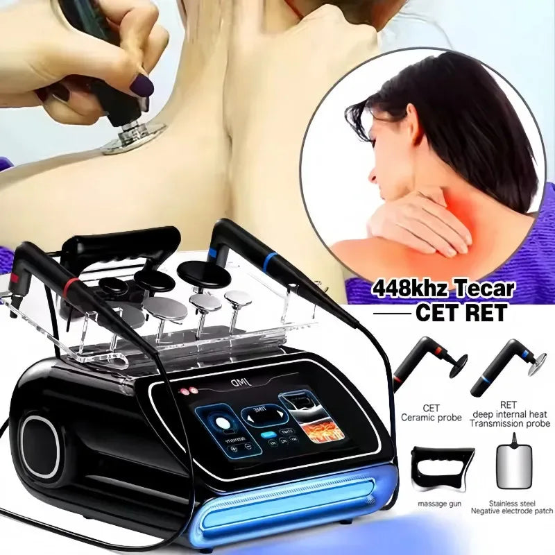 2026 3 in 1 448KHZ RF Tecar Therapy RET CET Diathermy Body Sliming Machine Pain Relief Skin Tightening INDIBA Deep Care 2025