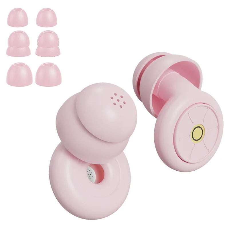 Sleeping Ear Plugs 50dB Noise Cancelling Reusable Silicone Noise Earplugs for Strong Sound Insulation
