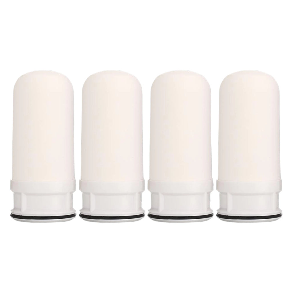 4 Pcs Replacement Ceramic Faucet Tap Water Filter Purfier Cartridge Durable Gift for Home Kitchen Housheold Easy to Use