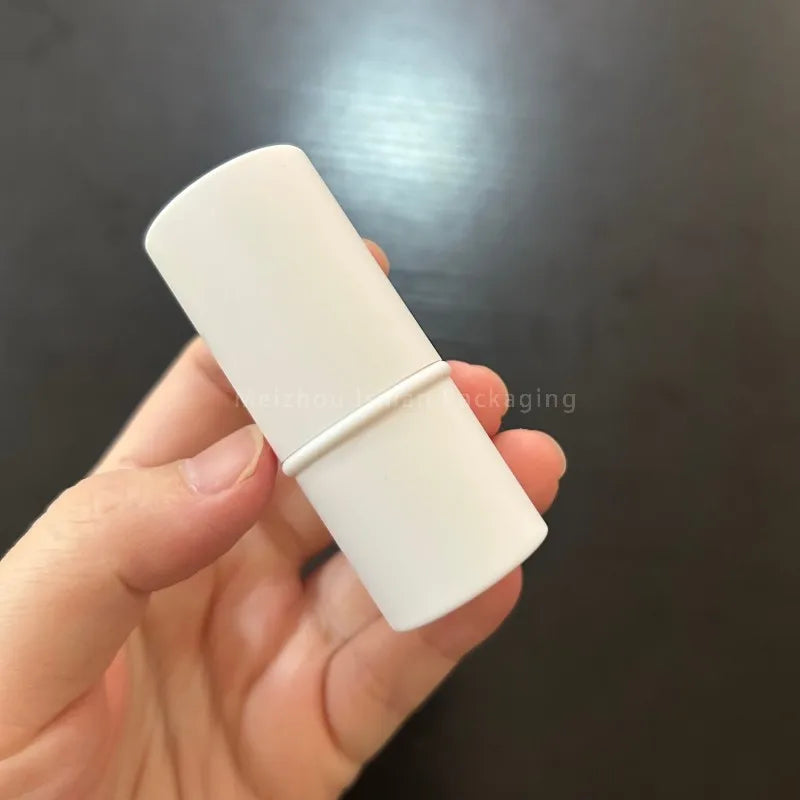50Pcs Newest Refillable Fat 6g Matte Pink Cheek Lip Balm Packaging Foundation Stick Container Eyeshadow Concealer Stick Tubes