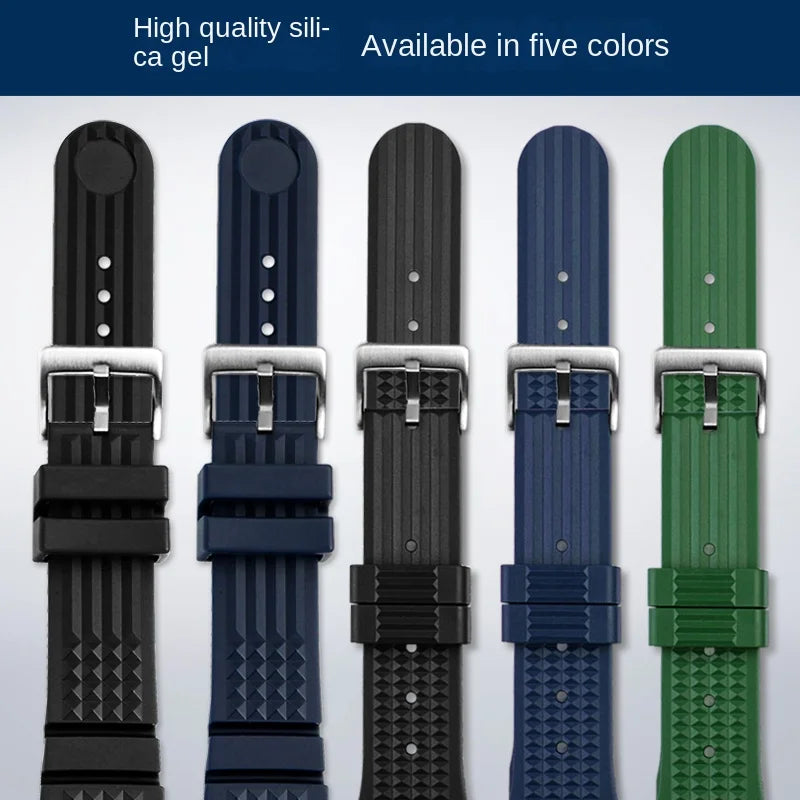 For Seiko PROSPEX series ancestor mm 1968 bracelet SLA017J1 SLA039J1 No.5 SKX007 high quality silicone rubber strap 20mm 22mm