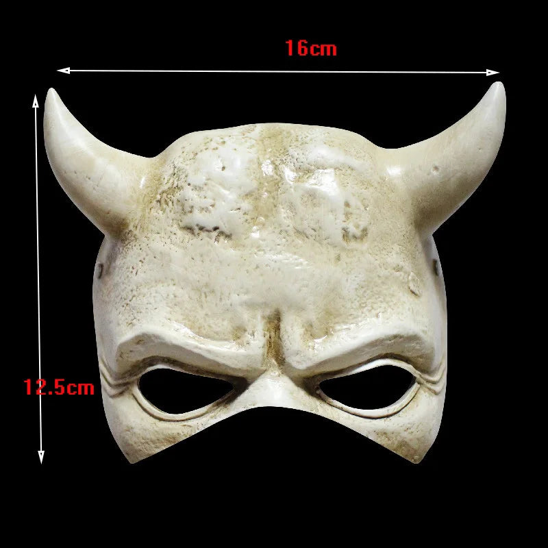 Halloween Horror The Black Phone Resin Mask Cosplay Scary Grabber Evil Killer Helmet Masquerade Mask Carnival Party Costume Prop