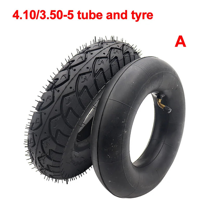 4.10/3.50-5 Inner Tube Outer Tyre Fits for E-Bike Electric Scooter Mini Motorcycle Wheel Rubber Wheel