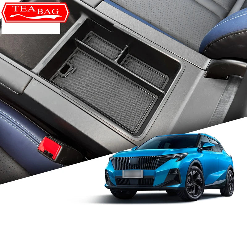 For GAC GS3 2024 2025 Car Styling Center Console Organizer Storage Interior Armrest Storage Box Auto Modified Accessories