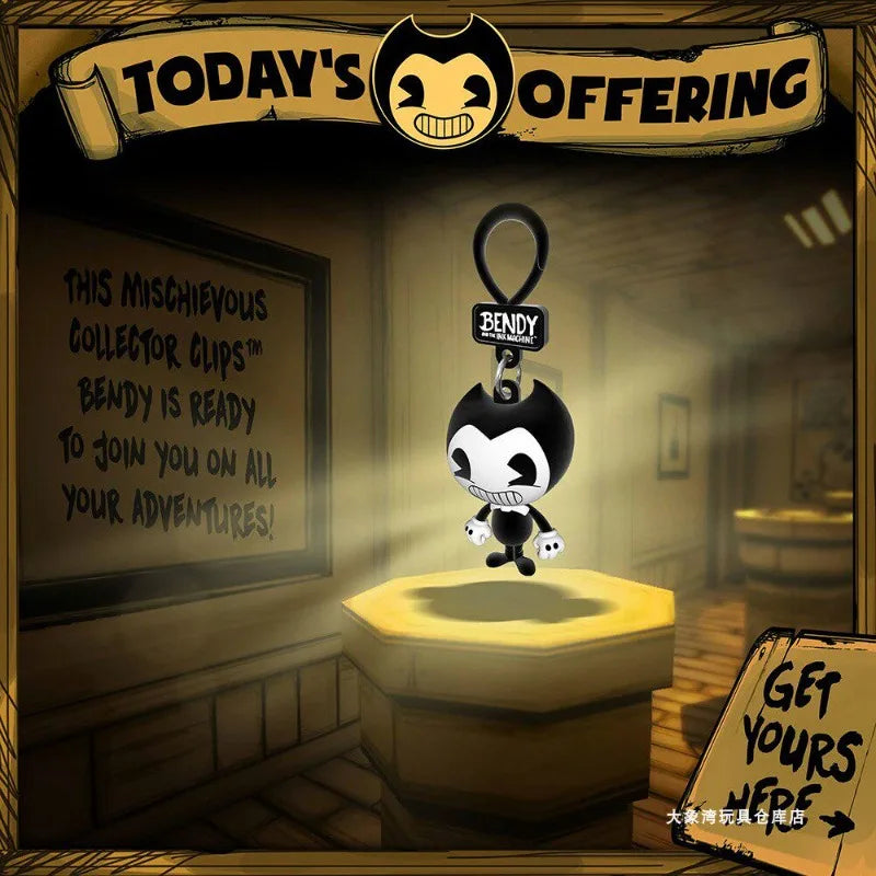 Bendy Blind Bag Bendy And The Ink Machine Horror Game Character Keychain Personalized Pendant School Bag Charm