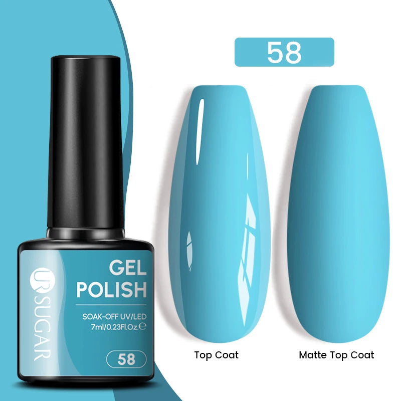 UR SUGAR 7.5ml Reflective Magnetic Gel Nail Polish Glitter Silver Pink Magnet Gel Soak Off UV LED Nail Manicure Varnish UV Gel