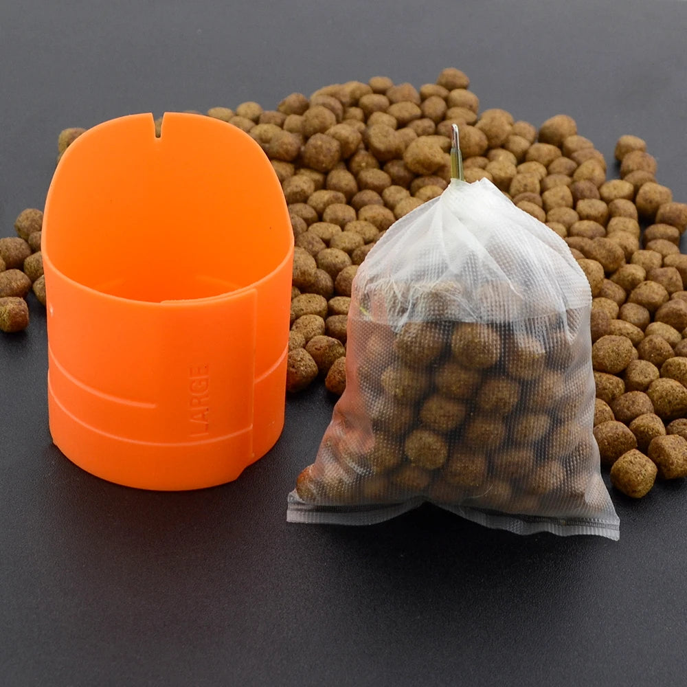Hirisi Carp Fishing Accessories PVA Bag Loading System Baiting Tool for Solid Bags Fast Melting Mesh P211