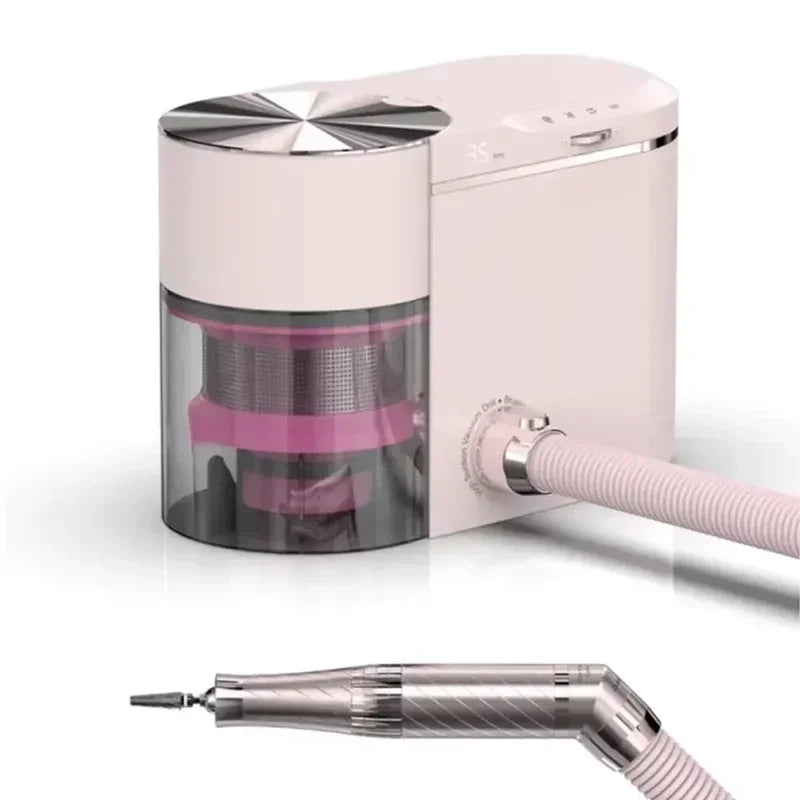 2025 2-in-1 Nail Vacuum And Duster Tool 80W Powerful ABS Durable Beauty Equipment OEM New
