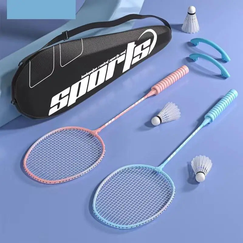 1Set Badminton Rackets Professional Durable Leisure Sports Racquet Badminton Training Racket Set For Beginners
