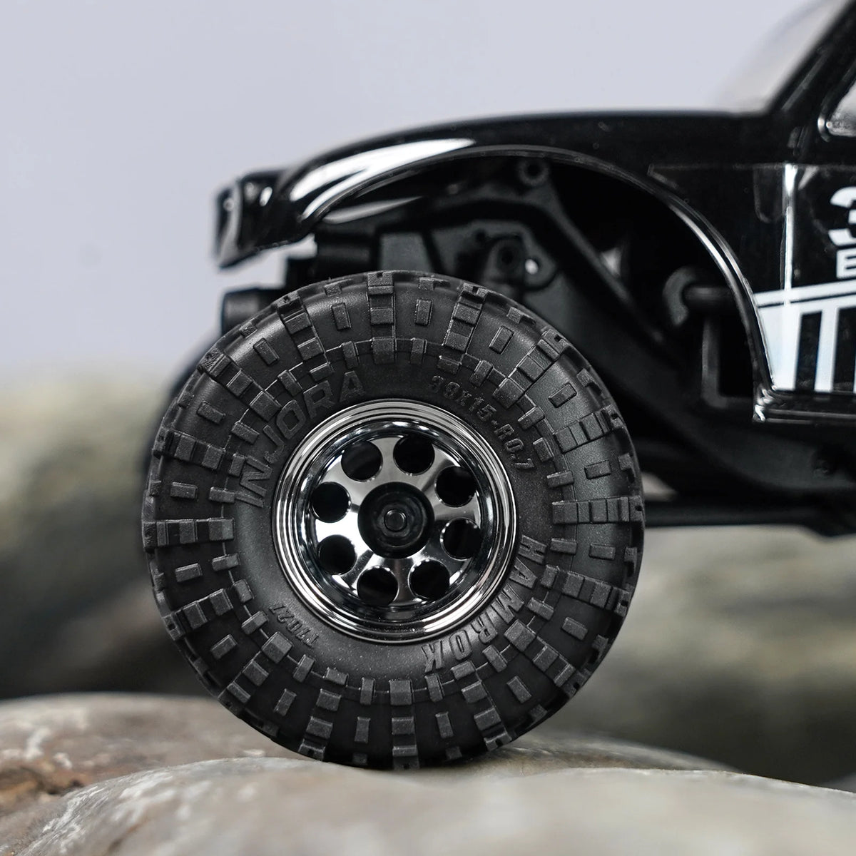 INJORA D19 0.7" Aluminum Beadlock Wheels for 1/30 Axial SCX30 (W7013)