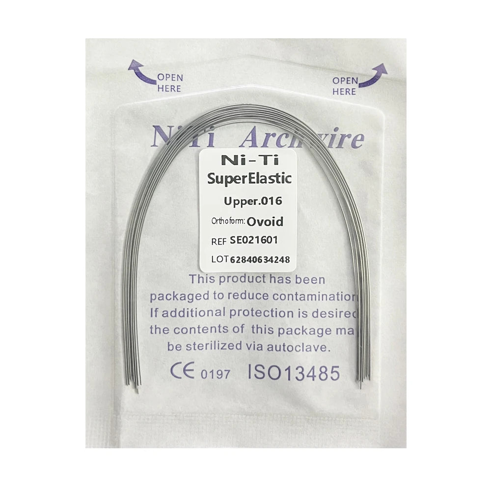10pcs/Pack AG Dental Orthodontic Arch Wires NITI Round / Rectangular Oval Form Ortho Arch Wire Dentist Tool
