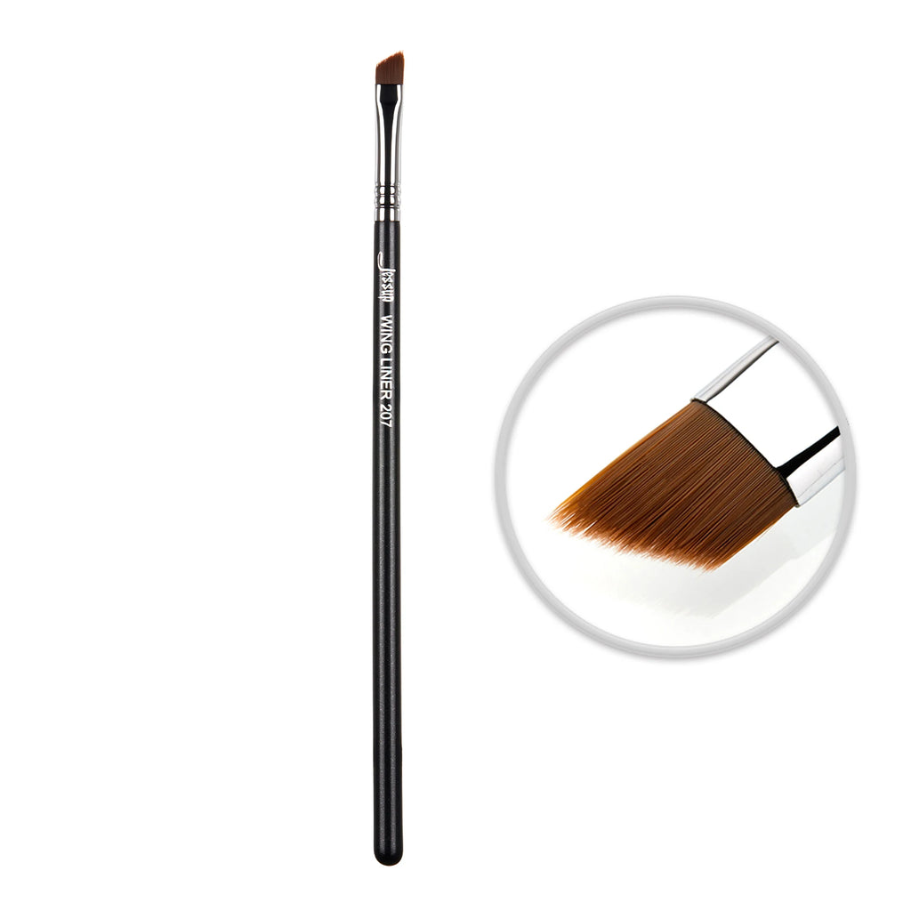 Jessup Eyeliner Brush Makeup Thin Bent Precision Angled Flat Definer Ultra Fine Pencil Precision Synthetic S151